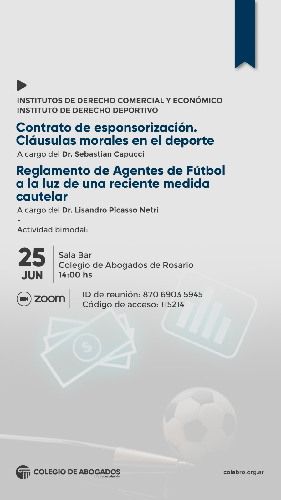 Contrato de esponsorización. Cláusulas morales en el deporte - Reglamento de Agentes de Fútbol a la luz de una reciente medida cautelar - 25/06/2024